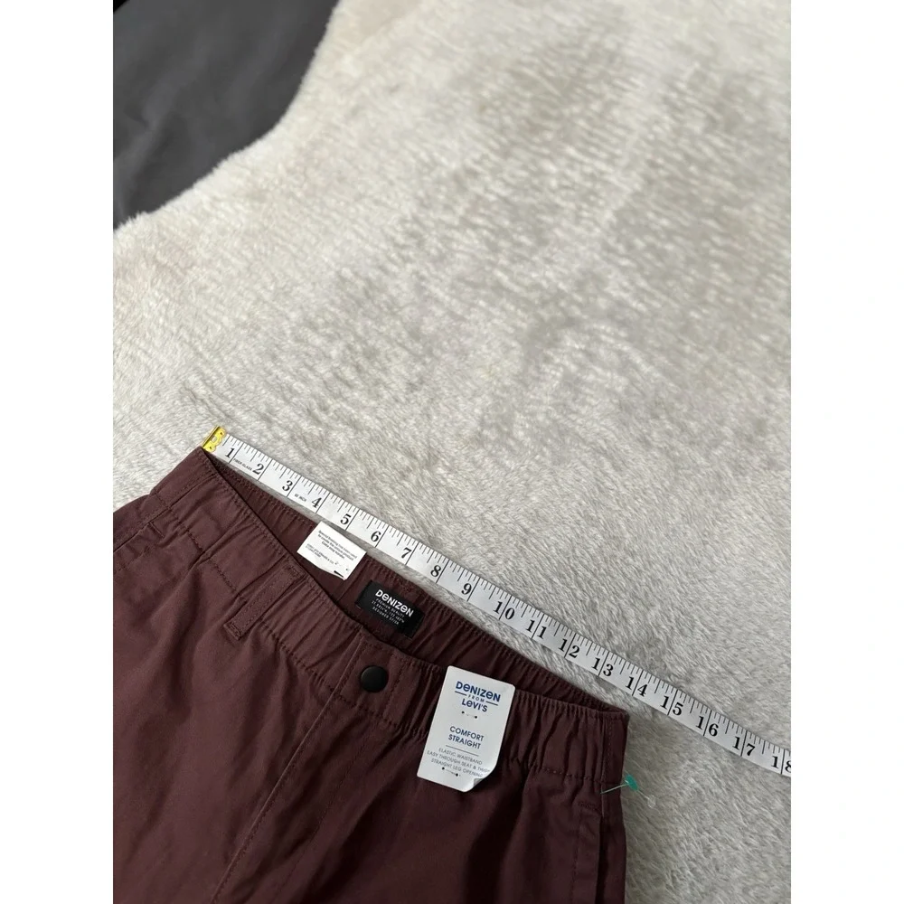 New Denizen Levi's‎ Men's Burgundy Jogger Pants Size XS Stretch
